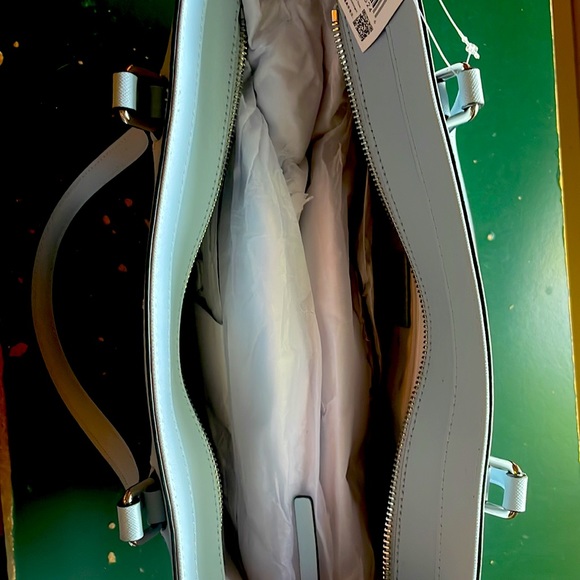 Kate Spade Laurel Way Medium Dally Light Blue Saffiano Leather Tote Handbag - Picture 6 of 9